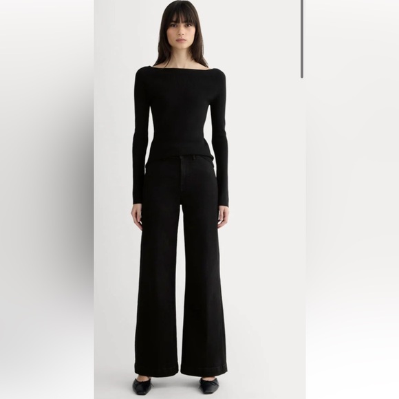 EVERLANE THE HIGH-KEY BLACK JEAN - Picture 3 of 12